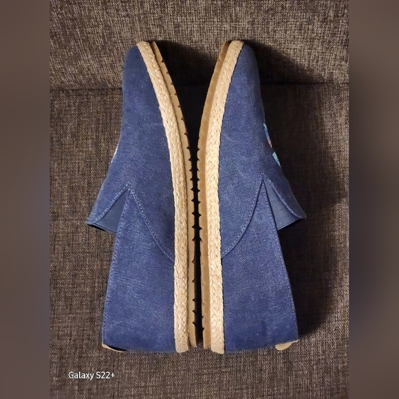 PATARA MEN,S  BLUE SLIP-ON Shoes with Mushroom Embroidery Size 9. NWOT. - Picture 10 of 11